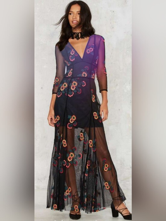 RD & KoKo Dresses & Skirts - New RD & koko New Maxi & Slip Sexy Sheer Dress Size Small with TAG